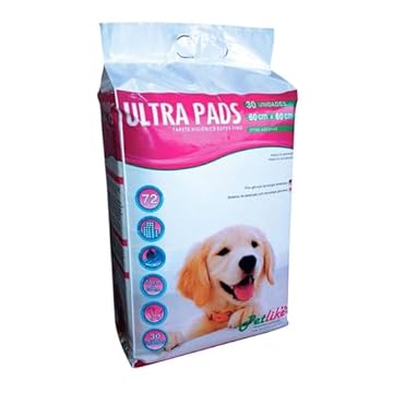 PetLike - Tapete Higiênico para Cães Ultra Pads - 60x60cm -30und