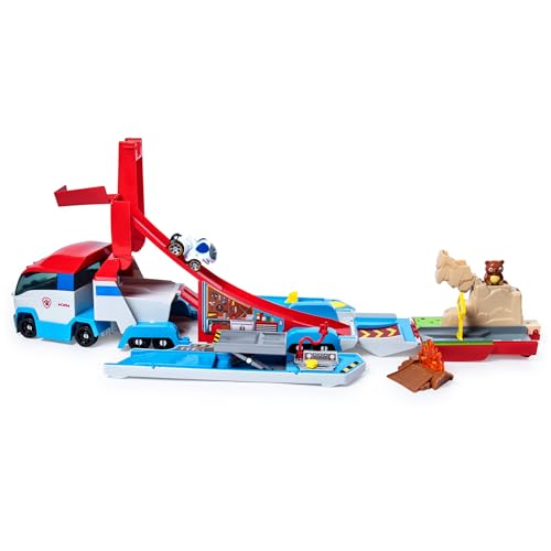 Paw Patrol, Launch’N Haul Paw Patroller, Transforming 2-in-1 Track Set for True...