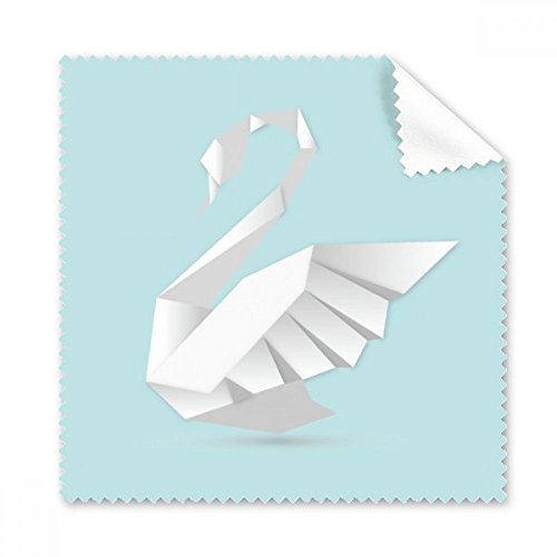 Chiffon de nettoyage pour lunettes motif cygne blanc et papillon résumé