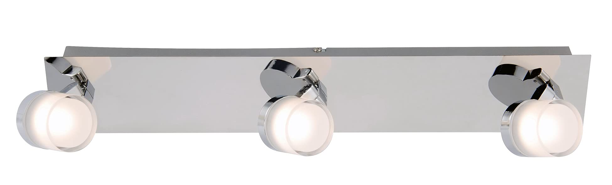 Listwa garderobiana, 1 reflektor, kolekcja Gyra, specjalnie do łazienki, chrom, 5 W, 340 lm, 3000 K, IP44 3 dyscypliny sportowe -