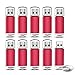 Produktbild KEXIN 10 Stück USB-Stick 8GB USB-Flash-Laufwerk USB 2.0 Speicherstick Mini Pendrive Memory Sticks Flach Drive Cap Design für PC Computer Geschäft Student Geschenk (Rot)