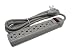 6 AC Outlet 8ft Extra Long Power Cord Power Electrical Wall Flat Type Plug Socket Surge Protector Strip Switch Adapter