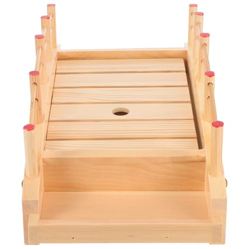 Plato de madera estilo japonés Zerodeko 37x18.5 cm miniatura 1