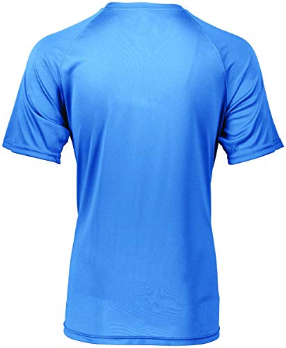 Augusta Sportswear Men's Wicking Tee Shirt, Columbia Blue, Small