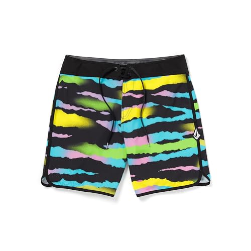 Volcom Men's Zebra Shield Scallop Mod-Tech Boardshorts