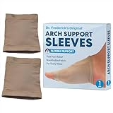 Dr. Frederick's Original Arch Support Sleeve Set - 2 Pieces - Soft Gel Sleeves for Flat Foot Pain - Arch Support - Plantar Fasciitis Pain Relief - W6-10 | M4.5-8