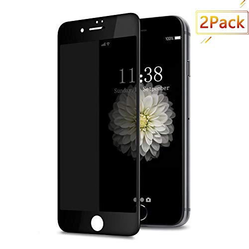 iPhone 6 Plus / 6s Plus Privacy Screen Protector, GPROVA [Anti Spy][Anti-Glare][Anti-Fingerprint][Anti-Scratch] No Bubble Ballistic Tempered Glass HD 2.5D Curve Edge Screen Protector (Full Screen)