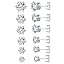 3-8mm White Gold - Round 6 Prong