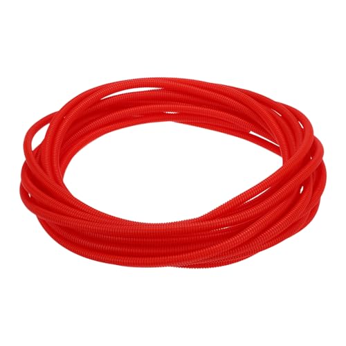 QUARKZMAN Rama dziewiarska Split Wire 3/8 "(10 mm) ID 50FT (15 m) odporna na ciepło i zimno dzielona rura kablowa -40F A 257F przewód elastyczny plastikowy ochraniacz, czerwony