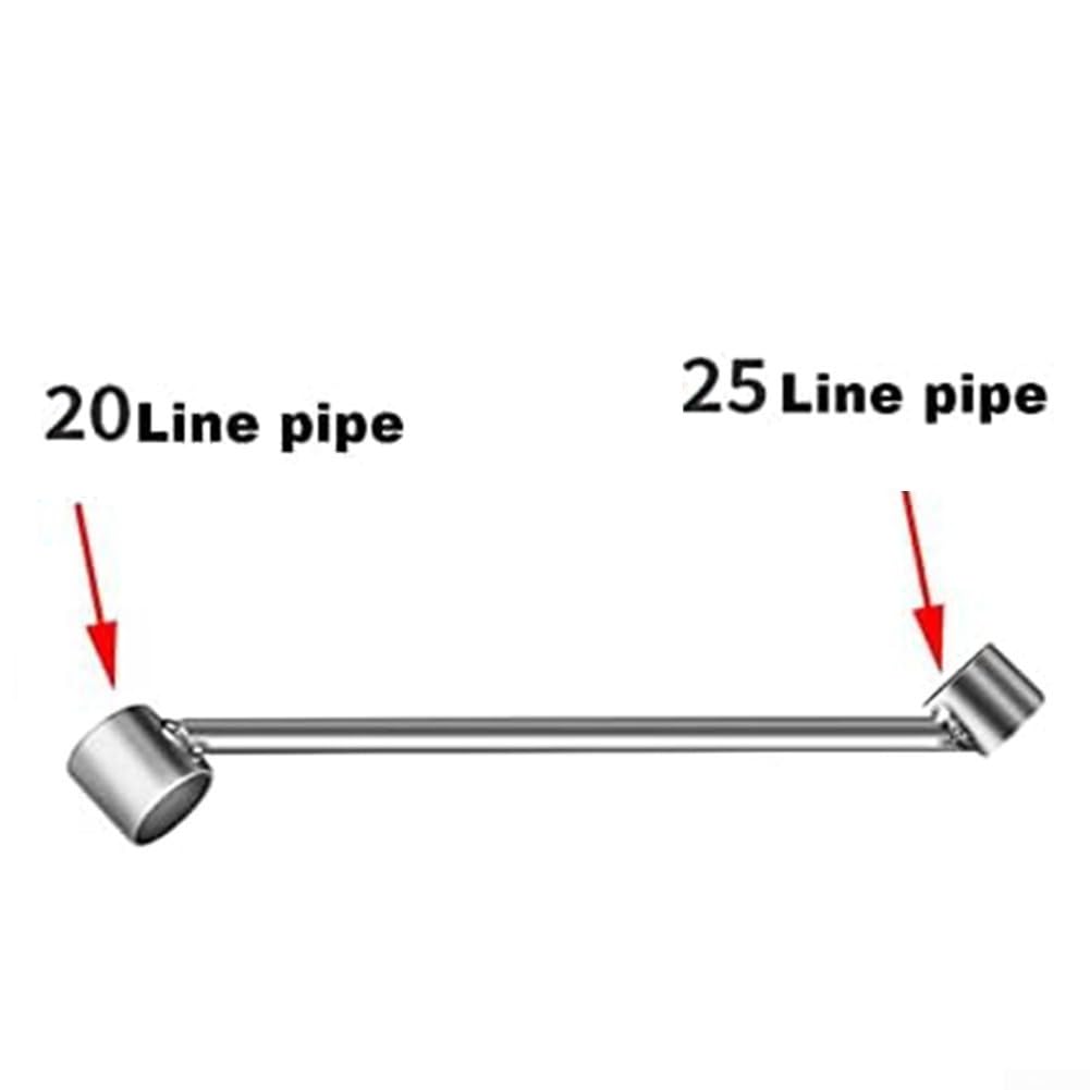 Esta dobladora de Tubos Manual con Resorte y Alambre es una Herramienta para Doblar Tubos de conductos de Agua de 16 mm a 32 mm, Equipo de fontanería metálica para Trabajos de construcción y