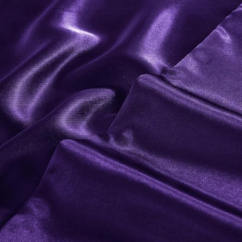 Image of Satin Pillow Cover with Silk Bonnet & 3 Premium Scrunchies - Hair & Skin Care Set for Women - Anti-Frizz Sleeping Combo - Gift Pack (Purple)