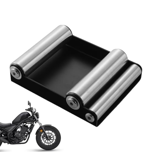 Soporte de rodillos de rueda de motocicleta | Stand de mantenimiento de limpieza de neumáticos universales | Rodillo de limpieza de 15 cm para bicicletas y motocicletas de acero Lubricación de la cade