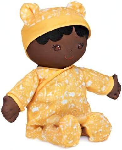 Miniatura 10 de GUND Muñeca de bebé sostenible, muñeca de peluche hecha de materiales reciclados, para bebés y recién nacidos, amarilla, 12"