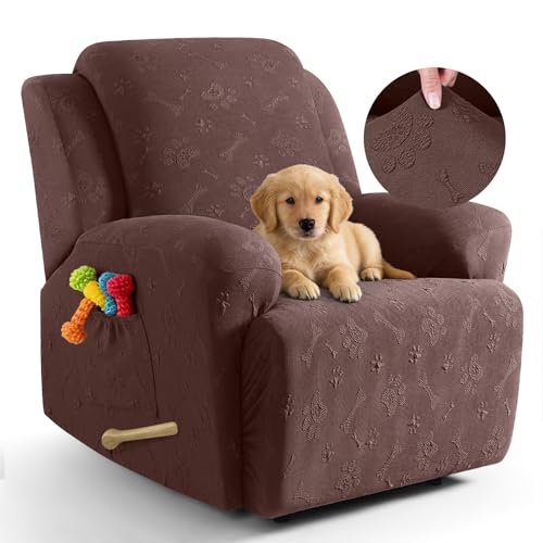 Ruaozz Recliner Chair Covers, 4-Piece Recliner Cov...