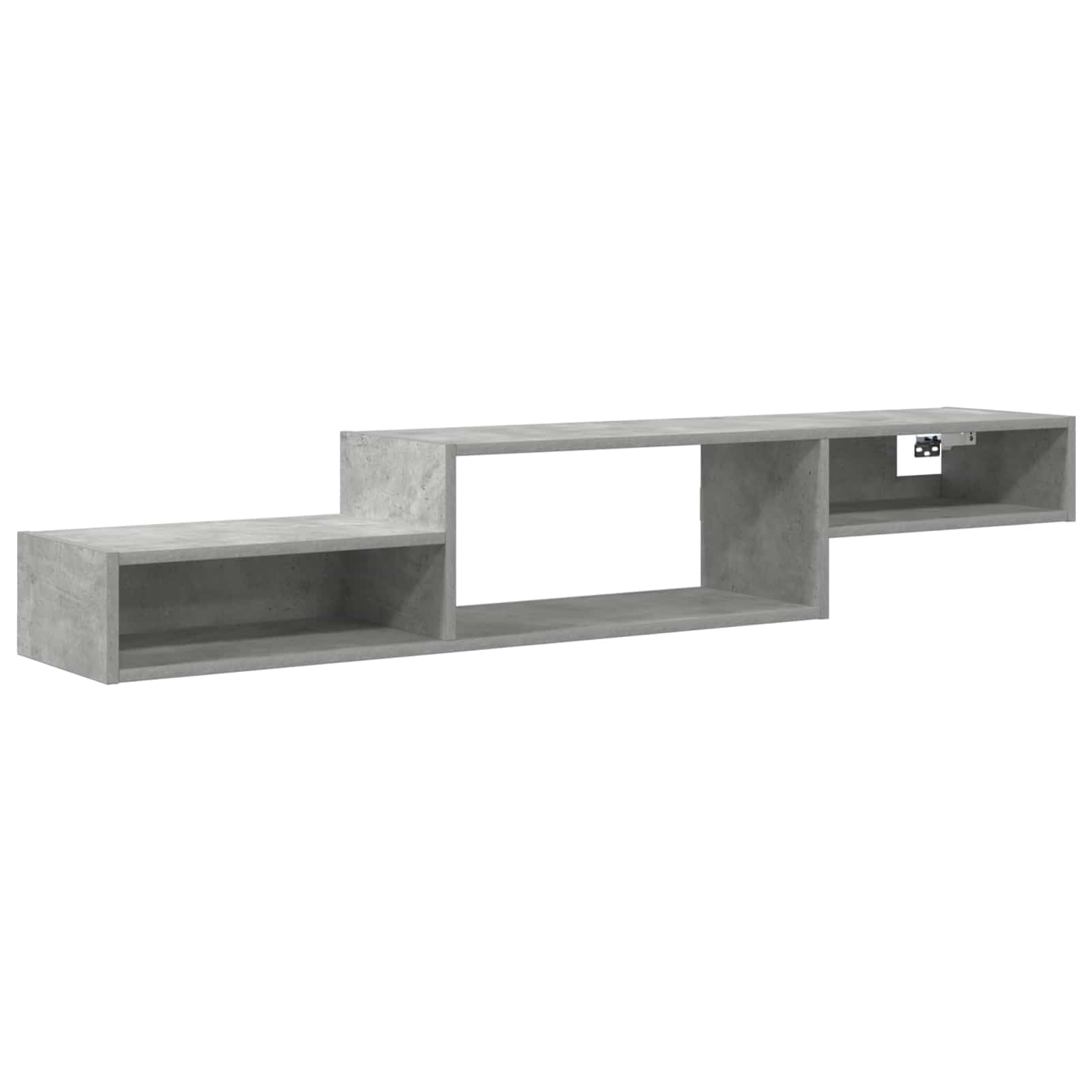 Gecheer Wandmontierter TV-Schrank Wandhalterung Betongrau, Fernsehschrank Fernsehtisch TV-Lowboard für Wohnzimmer Home-Cinema Gamerzimmer8005992