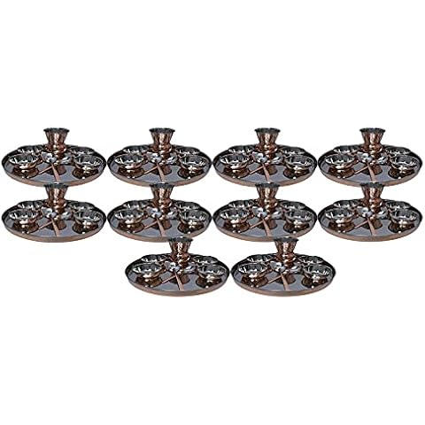 PARIJAT HANDICRAFT 10 Piece Indian Dinner Set Cover