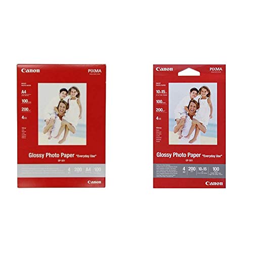 GP-501 Fotoglanzpapier (200 g/qm), A4, 100 Blatt & BJ MEDIA GP-501 10X15 Papier 100 Blatt glänzend