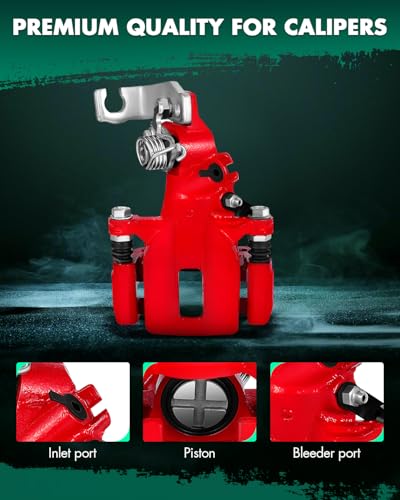 Image of SCITOO Rear Left+Right Brake Calipers With Bracket 19-B2068 19-B2069 Compatible For Honda For Accord 1998-2007