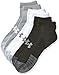 Under Armour UA Heatgear Locut Calcetines, Unisex, Gris (Steel/White/White), L