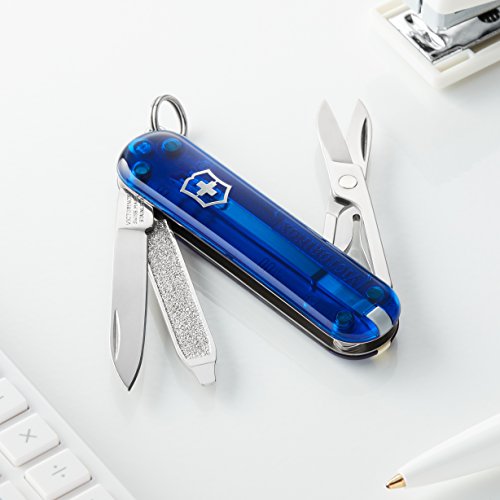 Victorinox Classic Sd 7 Function Pocket Knife, Translucent Sapphire, 58Mm #TOP3