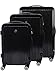 Produktbild FERGÉ Kofferset Hartschale 3-teilig Cannes Trolley-Set mit Handgepäck 3er Set Hartschalenkoffer Roll-Koffer Reise-Trolley mit 4 Rollen ABS schwarz
