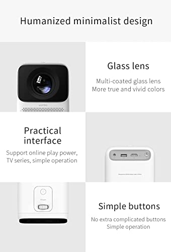 Versão global Projetor LCD Wanbo T2 MAX Suporte de LED Correção trapezoidal vertical Mini projetor d