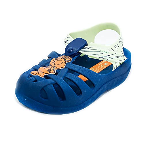 Sandália Disney Magic Aranha, Grendene Kids, Bebê Unissex, Azul/Verde/Laranja, 19