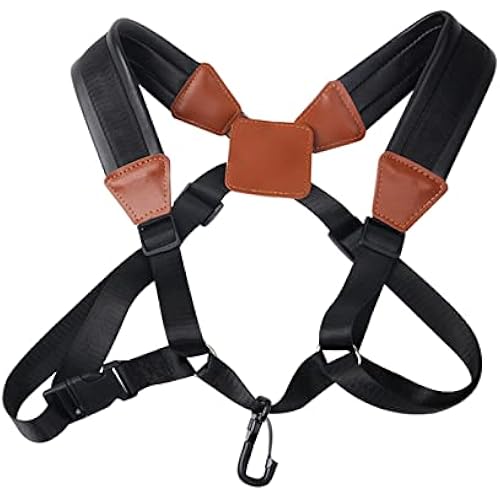 Miwayer Saxophone Neck Strap Sax Harness Shoulder Padded Neck Sling Adjustable For Baritone Alto Tenor Soprano Baritone Sax