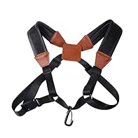 【Miwayer Saxophone Strap】 Sax Shoulder Strap Distributes The Weight Of The Saxophone Evenly To The Shoulders, Back And Abdomen. Never Use Your Neck To Support A Heavy Saxophone Anymore! 【Material】 Miwayer Sax Harness Is Made Of Ultra-Comfortable Leat...