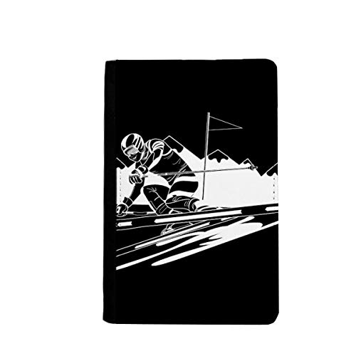 Étui portefeuille de voyage pour passeport au design graphique ski élégant