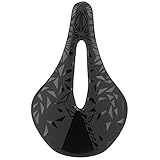 【Materials Materiales de alta calidad】 El sillín de bicicleta está hecho de cuero de fibra ultrafina de calidad, elástico, absorción de impactos, buen confort de conducción, duradero.