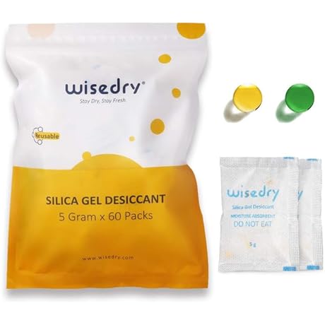 5 Gram [60 Packs] Food Safe Moisture Absorber Packets