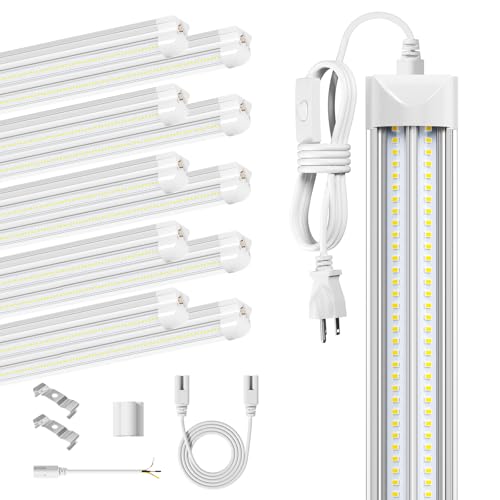 ELEKICO 8' Led Shop Lights,Super Bright 19500LM 100W 5000K 8FT