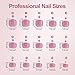 Misssix French Tip Press on Toe Nails, French Square Toe Nail Tips, Soft Gel False Toenail, Acrylic Soak off Fake Toe Nails for Women Nail Art DIY 15 Sizes