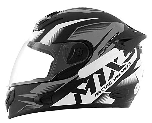 Capacete Moto MX2 Storm Preto com grafite Brilhante 60