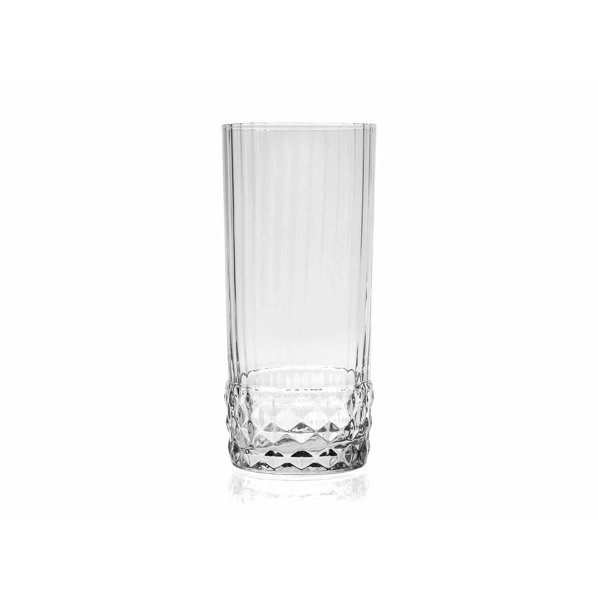 Bormioli Rocco Set of 6 America '20s Highball Glasses - Vintage Art Deco Cocktail Tumblers - 480 ml