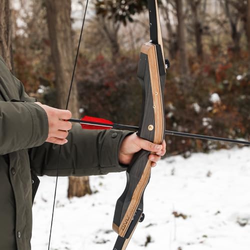 LWANO Archery Takedown Recurve Bow 62", Standard Recurve Bow for Aldults & Beginners, Right Handed, 25-50 Lbs by LWANO - Image 6