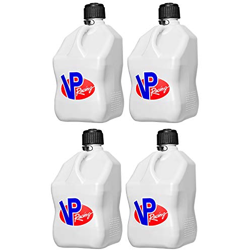 VP Racing Fuels 3524 White Square Motorsport Container - 5 Gallon (4 Pack)