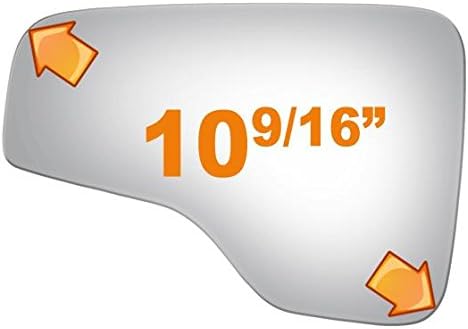 Upper Flat Driver Side Mirror Replacement Glass for 1999-2007 GMC SIERRA 1500 HD