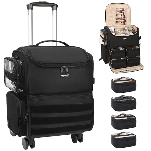 Relavel Rolling Makeup Train Case