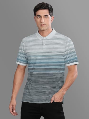 Image of BULLMER Trendy Colour-Block /Graphic Printed Collar /Polo Neck Tshirt for Men