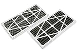 WEN AF9235C 5 Mikron Aktivkohle-Außenluftfilter, 2 Stück für 1044+ CFM-Luftfiltersysteme, Schwarz