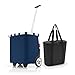 Reisenthel zestaw Carrycruiser + Thermoshopper OEOV, wózek na zakupy z torbą chłodzącą, Dark Blue + Black, jeden rozmiar, wózek bagażowy