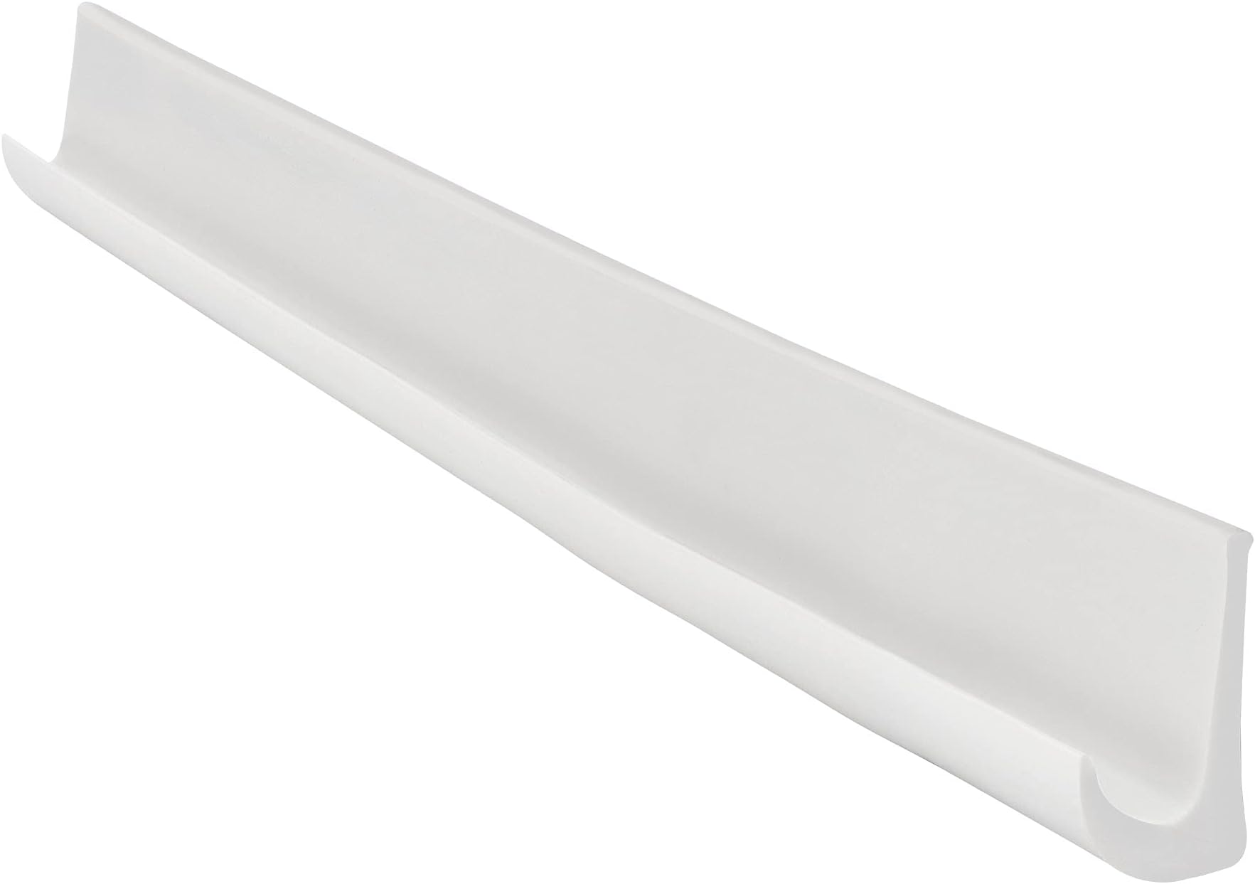 RecPro RV PVC Plastic Rain Gutter | Adhesive Backing Included | Flexible Drip Rail Molding (5, White)