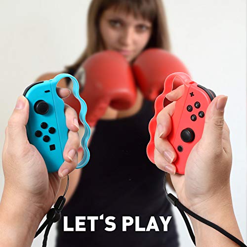 Grips For Fitness Boxing Switch, Controller Accessories Compatible With Nintendo Switch Sports And Switch Boxing Game, 2 Packs (Blue And Red) #TOP5