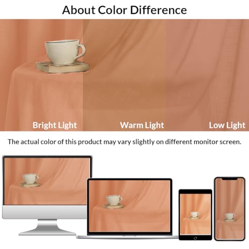 Image of HOMEMONDE Sheer Curtains for Living Room, Bed Room - Transparent Curtain Home Decor