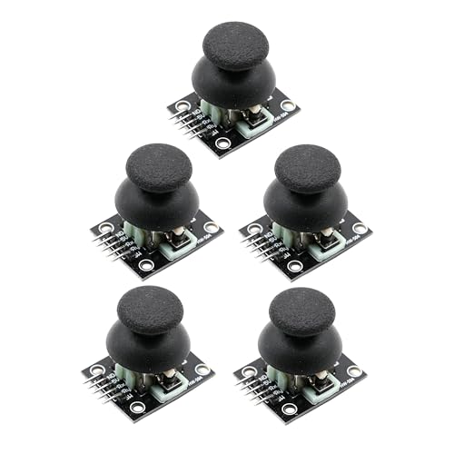 A-DIGISHUO 5Pcs Game Joystick Sensor Game Controller Sensor JoyStick Breakout Module for Ardui no PS2 Raspberry Pi