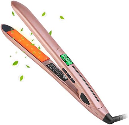 Flat Iron for Hair, InThoor Hair Straightener Flat Iron for Hair Styling with LCD Digital Display and Adjustable Temperature High Heat 450℉