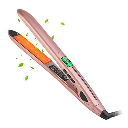 Flat Iron for Hair, InThoor Hair Straightener Flat Iron for Hair Styling with LCD Digital Display and Adjustable Temperature High Heat 450℉