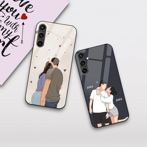 Image of COLORflow Back Cover Compatible with Samsung Galaxy S23 FE 5G | Love Connection Couple Customized | Shockproof TPU Bumper with Camera Protection Back Cover Compatible with Samsung Galaxy S23 FE 5G